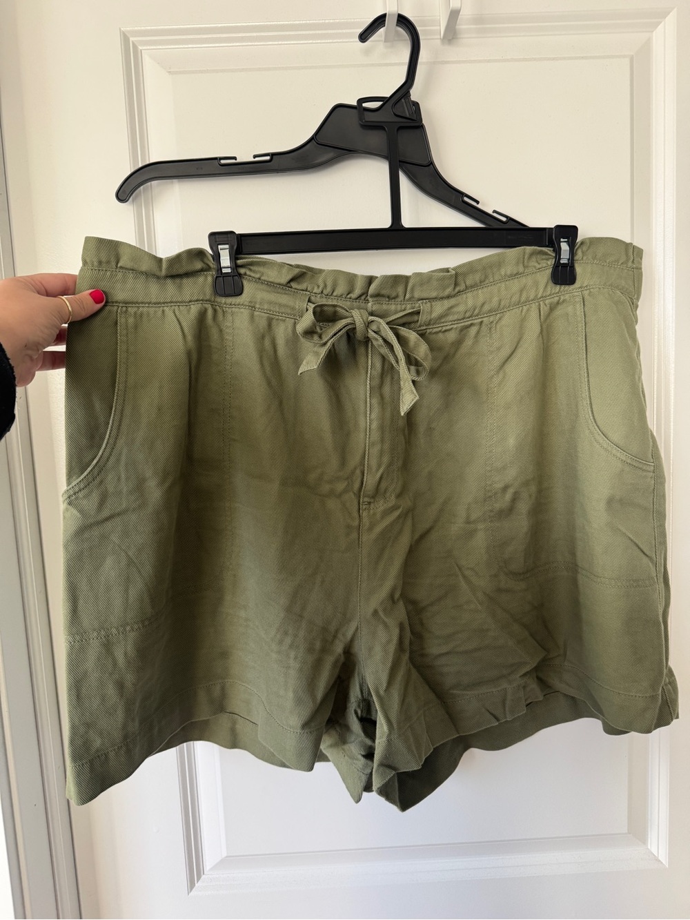 Old Navy Olive Green Drawstring Casual Shorts